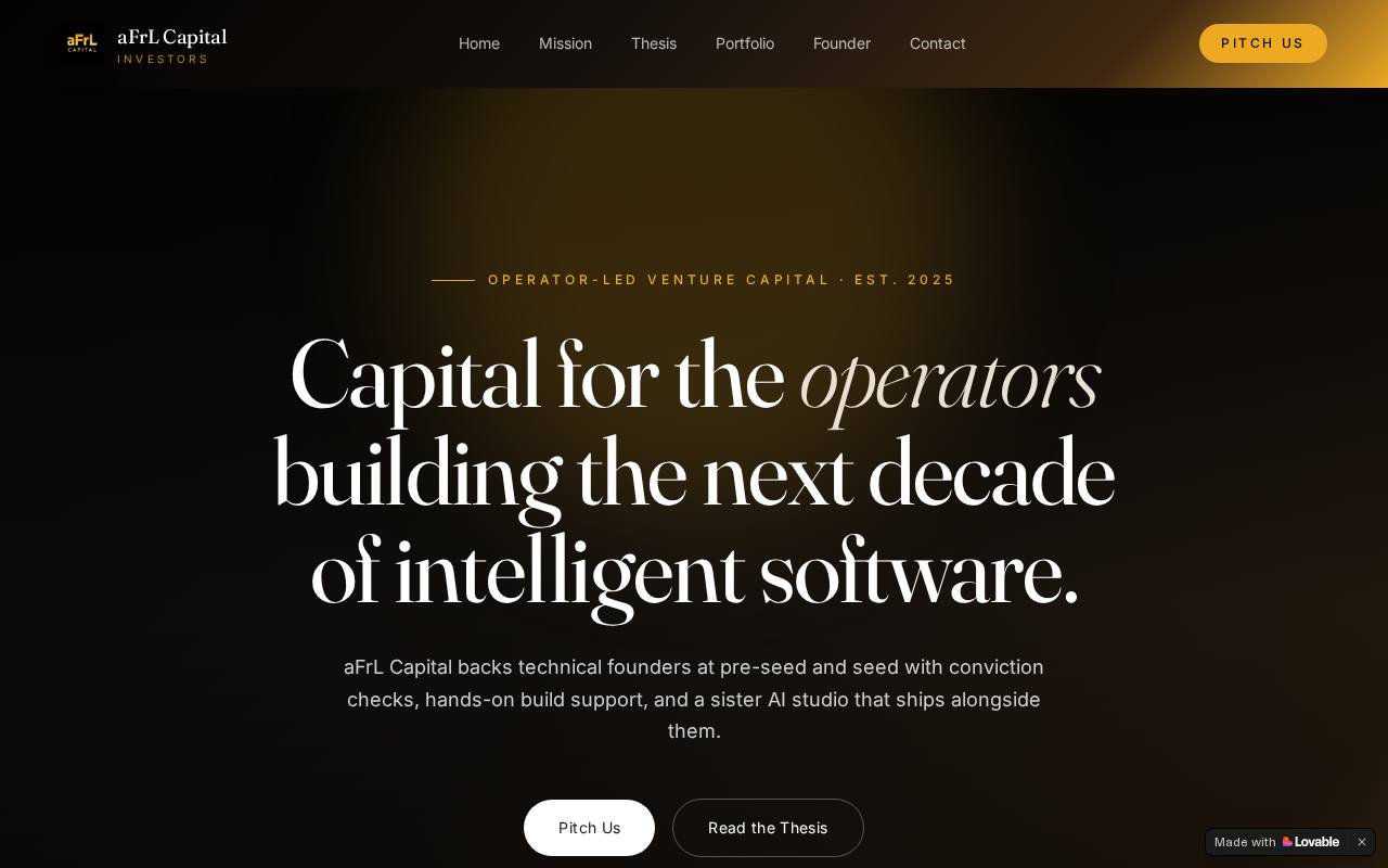 aFrL Capital Investors website