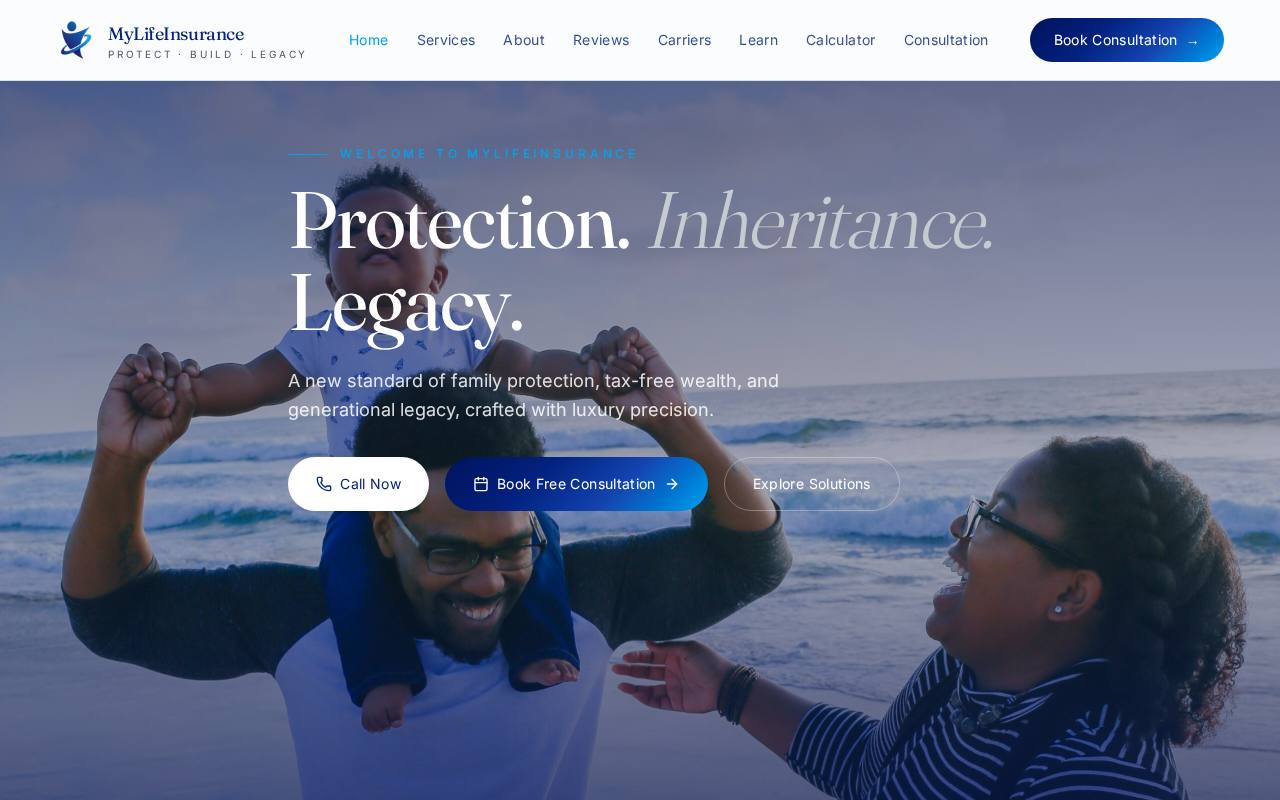 MyLifeInsurance website