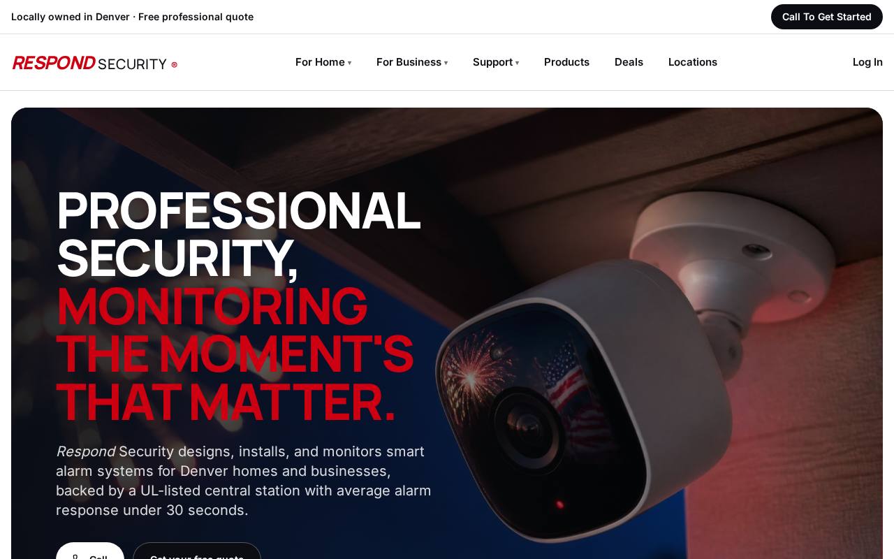 Respond Security website
